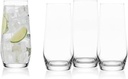 Mikasa Samantha Highball Tumbler Beverage Glass, Set Of 4, 19 Ounce