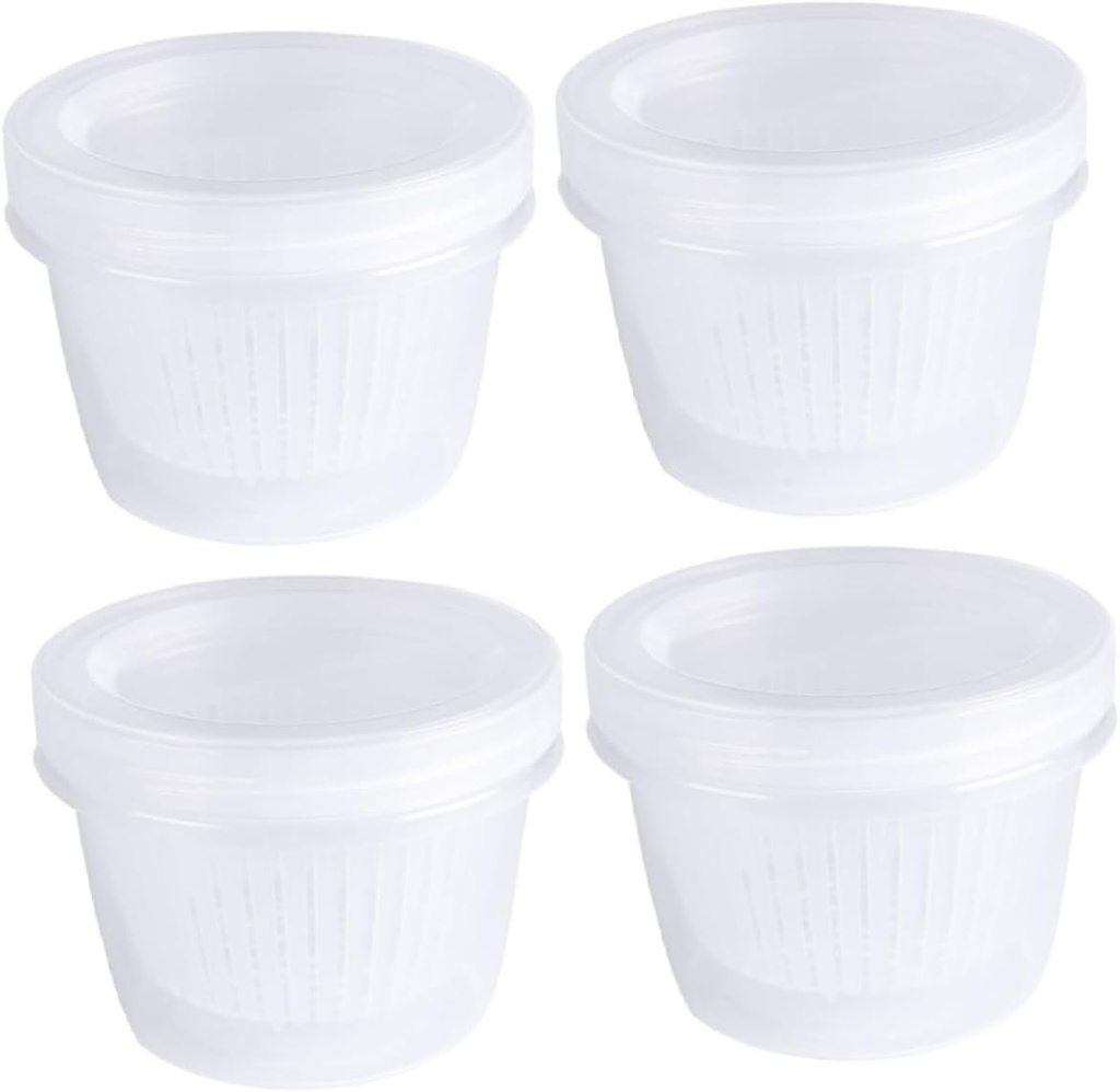 PRETYZOOM Bread Box Airtight Crisper Box Garlic Holder Organizer Bins for Kitchen