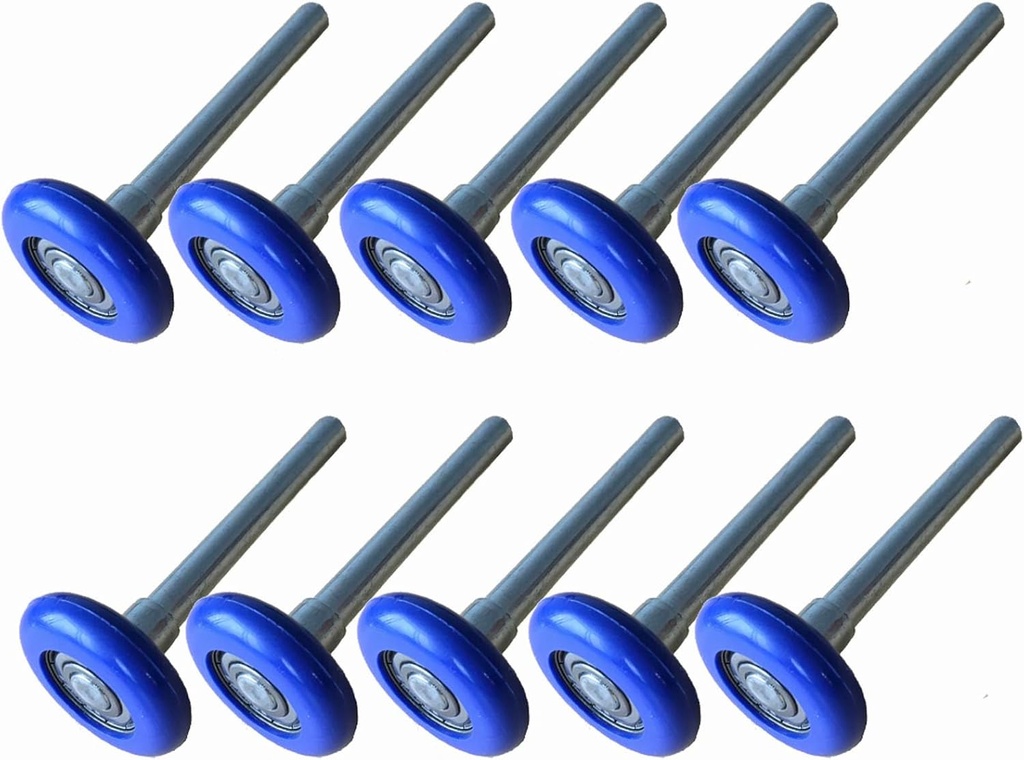 10 Pack Nylon Garage Door Roller, Quiet Garage Door Wheels Replacement, Silent Gate Rollers, High Load Sliding Door Rollers Replacement, Double Seals