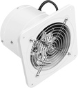 110V Window Exhaust Fan, 2600RPM Wall Mounted Vent Fan, Low Noise Wall Mounted Garage Ventilation Fan for Kitchens, Bathrooms, Living Rooms (White, 6 inch)