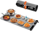 Food Warming Mat Electric Heating - Portable Silicone Warming Tray with 7 Temperature Settings and 8 Hours Timer for Party Buffet Home Travel Kitchen (31.5"x15",Gray)