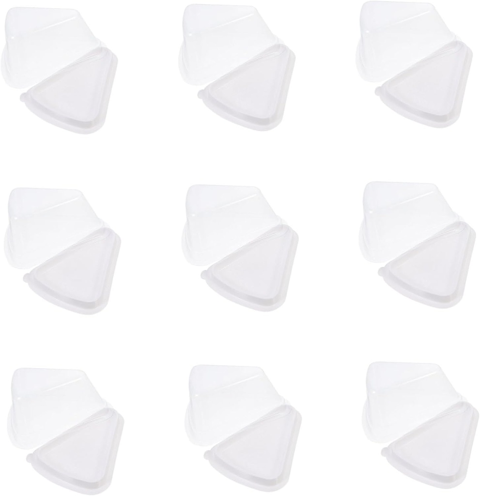 Triangle Cake Slice Containers Pack Cake Carriers for Mousse Lids for Banquets Hotels