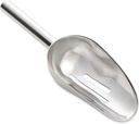 HIC Kitchen Bar Slotted Ice Scoop, 18/8 Stainless Steel, 8.75-Inch