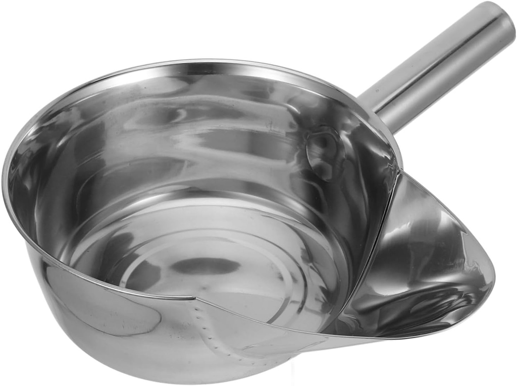 Stainless Steel Fry Scoop for Efficient Serving of Fries and Chicken Fillets Duckbill Design for Restaurants and Home Use Pouring for Quick Packing