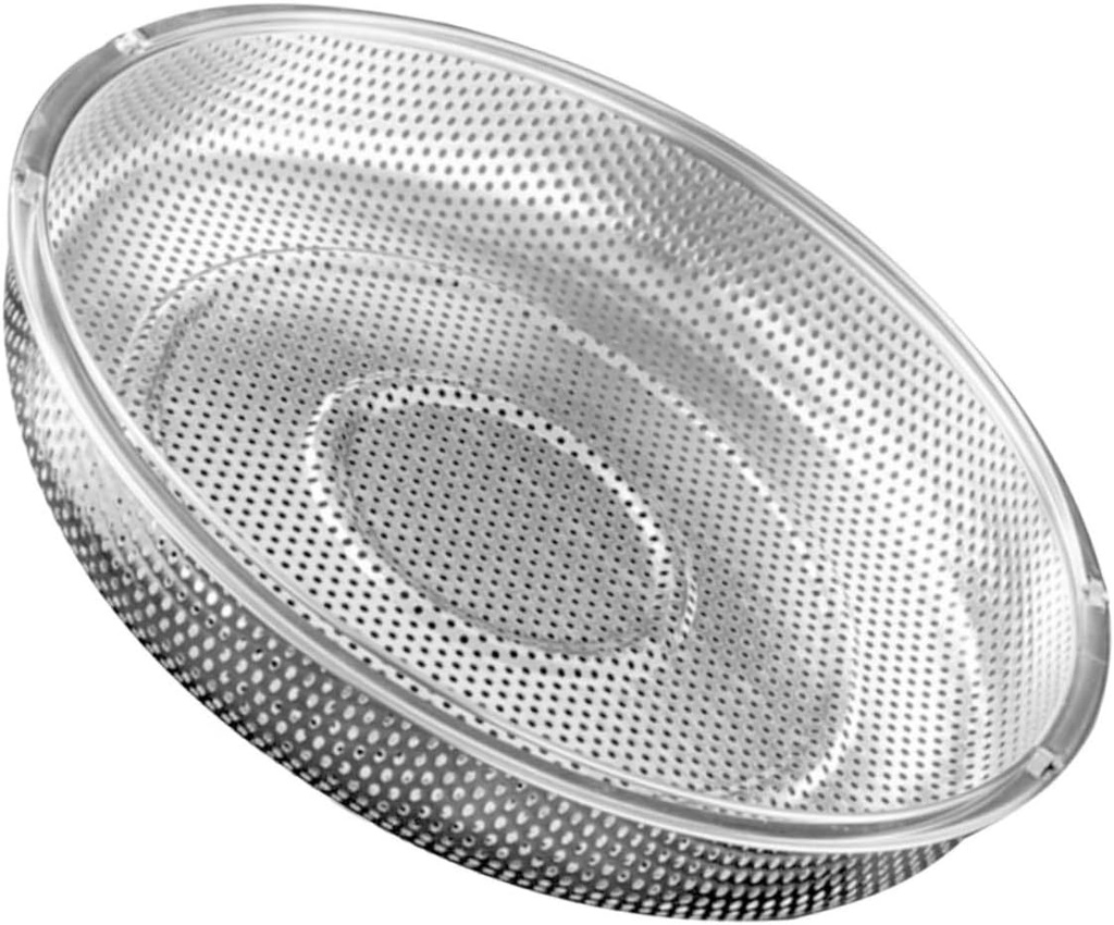 Cabilock Stainless Steel Steamer Basket with Handle Thickened Multi Functional Kitchen Steamer Insert for Rice Vegetables Dumplings and Fruit Washing Even Heat Distribution Convenient