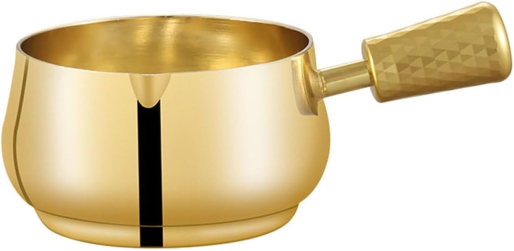 3pcs Stainless Steel Sauce Dispenser Cup Handle Portable Condiment Bowl for Steak Dipping Sauce and Seasoning for Family Dinners and Outdoor Bbqs