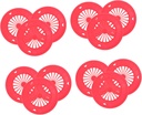 12pcs Multifunctional Paper Plate Holders Base Easy-clean for Bbq Camping and Parties