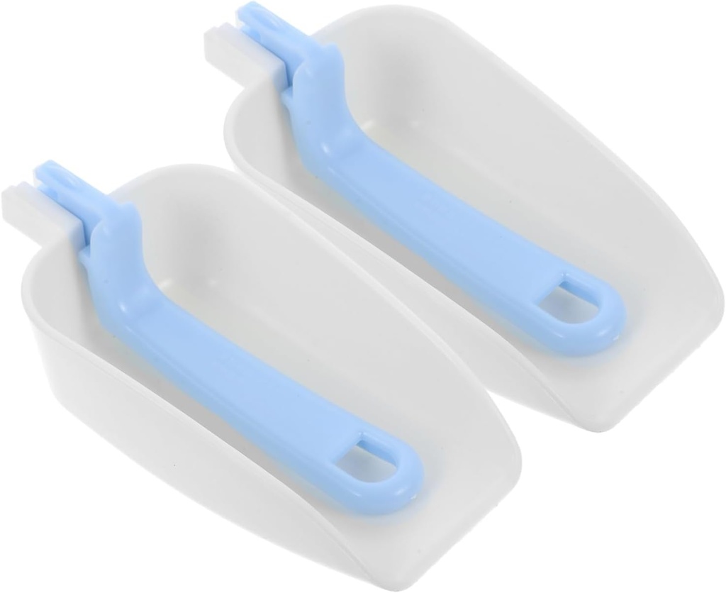 Zerodeko 2Pcs Foldable Ice and Food Scoops Versatile Kitchen Gadget for Flour Coffee Beans and Pet Food Reusable Shovels with Smooth Surface Easy to