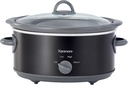 Kenmore Slow Cooker - 5 Lb Chicken 3 Lb Roast Mini Crock Pot With Glass Lid, Stainless Steel Electric Cookers, Warm Rice & Sous Vide Stew, Soup, Lunch, Dishwaher Safe Non-Stick Ceramic Insert, 5 Quart