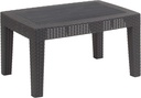 Flash Furniture Seneca Dark Gray Faux Rattan Coffee Table