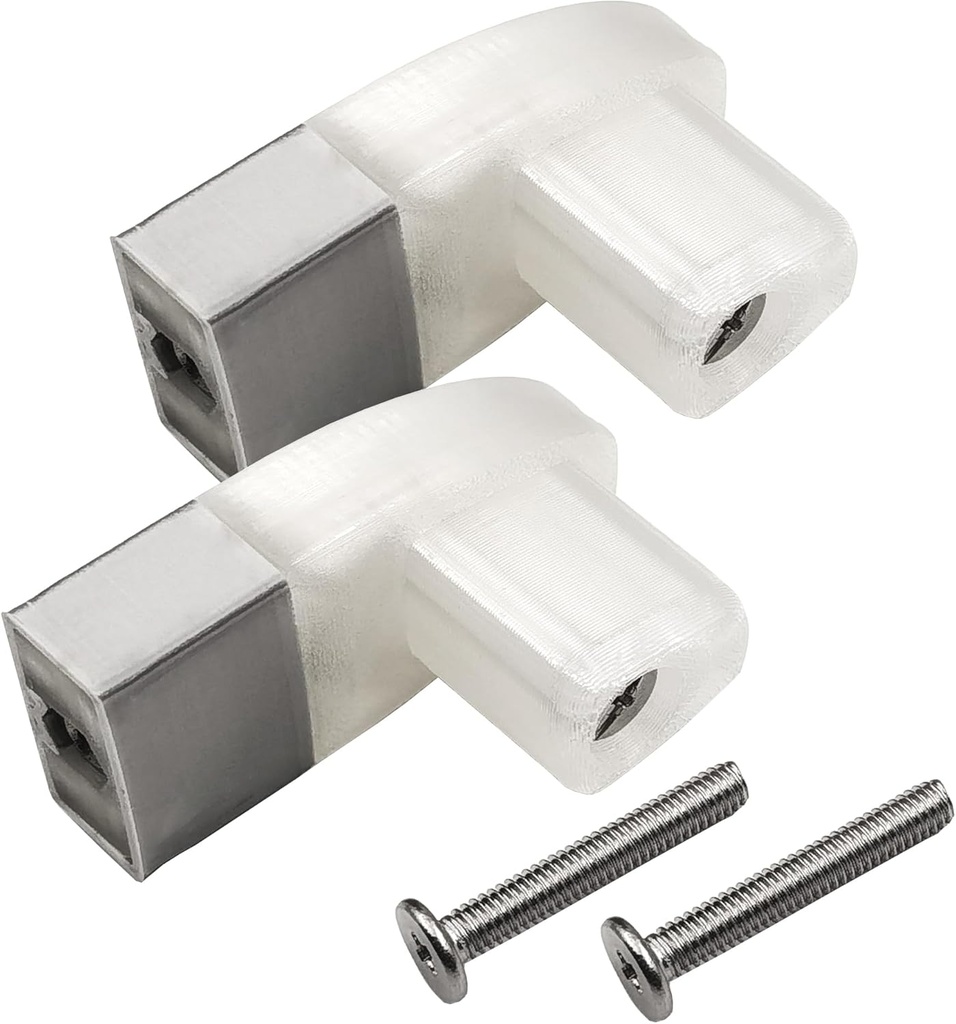 Shower Door Towel bar Parts, Towel Bar Brackets with Bright Chrome Sleeve Fit for alumax & Basco Framed, 2pcs