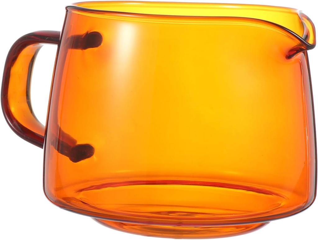 Garneck Practical Glass Coffee Pot Heat Resistant Coffee Kettle for Tea and Yellow Dispenser for Home Use Housewarming Gift