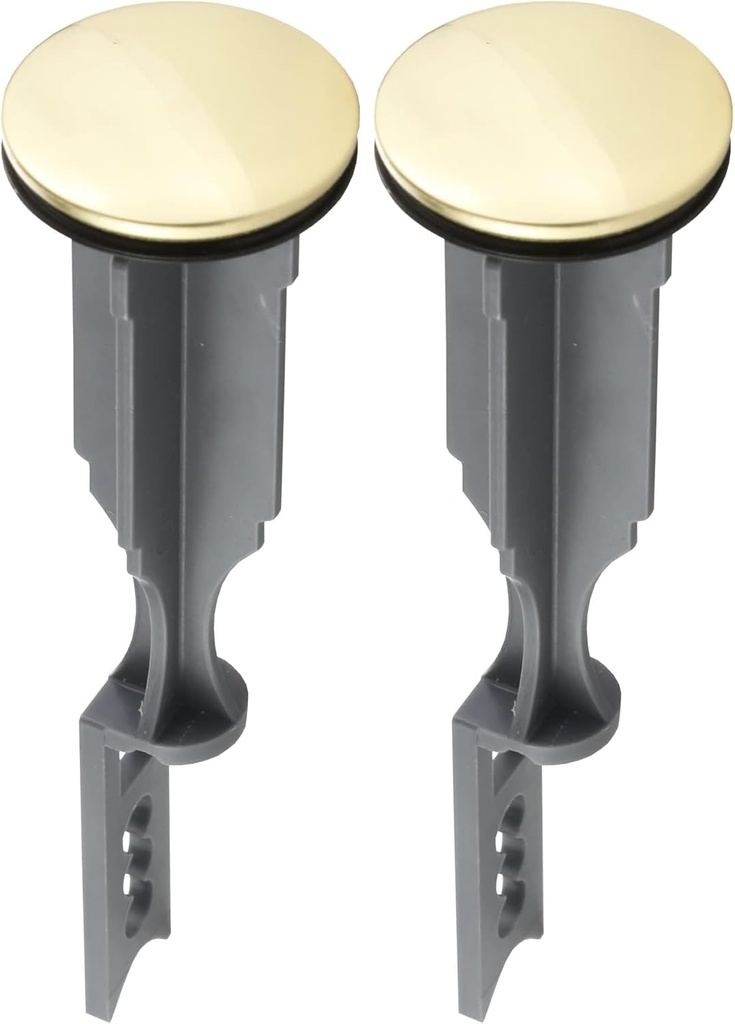 Bathroom Sink Pop-up Stopper Replacement for Lavatory Pop-up Drain Assembly, Polished Brass, 11044 (Pack of 2)