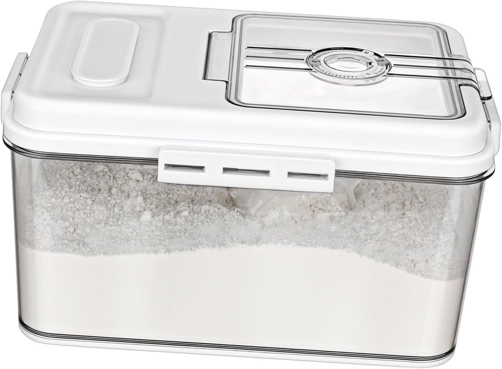 PRETYZOOM Multipurpose Airtight Rice Dispenser Storage Jar Modern Design for Kitchen Organization Pet Food Container