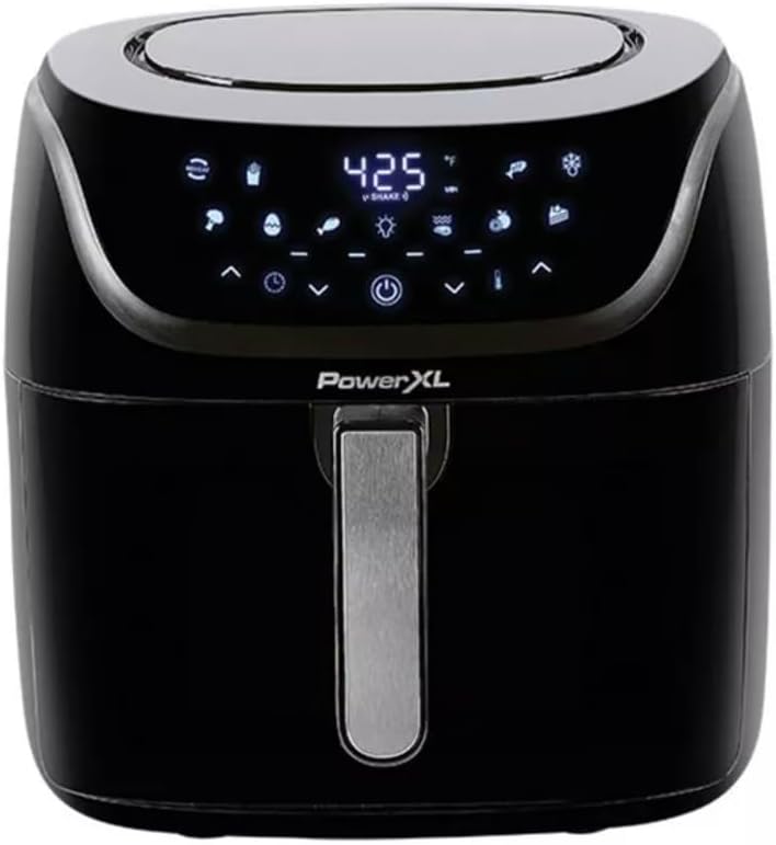 Power-XL Vortex Pro Air Fryer 8 Quart, 1700W, Nonstick Coating, Dishwasher-Safe, Built-in Food Dehydrator, Automatic Shut-Off, LED Touchscreen, 10 Presets, XL's Kitchen ApplianceS