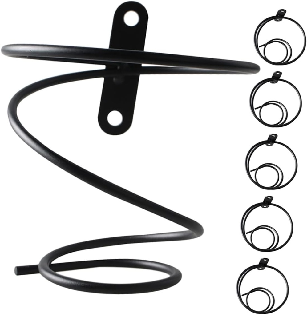 Ciieeo 6Pcs Wall Mounted Wine Racks Sturdy Iron Wine Bottle Holders for Creative Home Bar Decor Wine Storage Organizer for Kitchens Pantries and Cellars