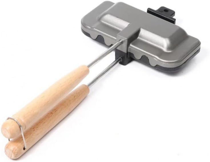 Sandwich Maker, Double-Sided Hot Dog Toaster, Nonstick Sandwich Skillet with Removable Handle,Sandwich Baking Pan for Indoor Outdoor Camping Home Kitchen Breakfast