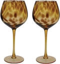 BarCraft Patterned Gin Glasses, Set of 2 with Tortoiseshell Finish in Gift Box, 550ml