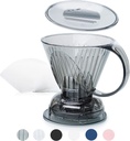 Clever Coffee Dripper and Filters, Large 18 oz (Cloud)| Barista's Choice| Safe BPA Free Plastic|Includes 100 Filters