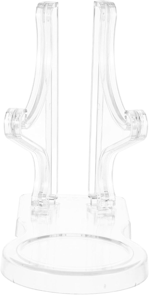 Decorative Plate Holder Plastic Stand Display Rack for Home and Office