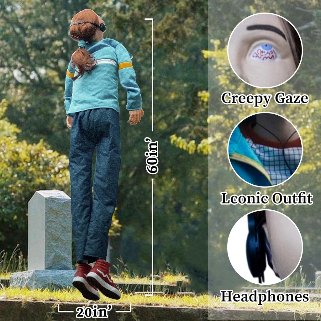 Halloween Decorations Outdoor - 5 Ft Life Size Hanging Floating MAX Prop, Scary Decor for Home Party Indoor Outside Garden Lawn Grave Yard