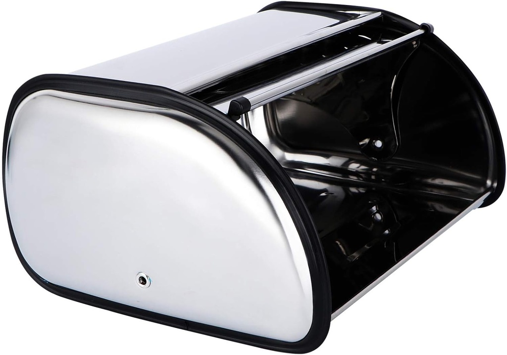 DOITOOL Bread Box for Kitchen Countertop - Stainless Steel Bread Storage Container with Lid - Bread Holder Bread Containers Storage Airtight Loaf for Kitchen Counter, Homemade Bread