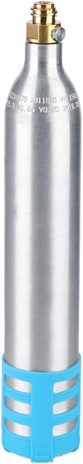 Co2 Cylinder,Co2 Cylinder for Soda Maker,0.6l Refillable Soda Bottle Spare Reusable Co2 Cylinder Accessory for Soda Machines