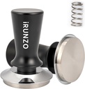 53mm Coffee Espresso Tamper，Premium Barista Coffee Press with Calibrated Spring Loaded WDT Tool，100% Stainless Steel Flat Base Tamper for Espresso Coffee Machine Fits