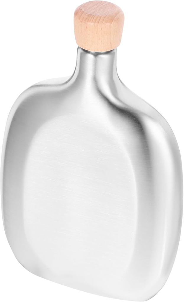 KICHOUSE Stainless Steel Camping Hip Flask Portable Liquor Flask for Outdoor Use Chic Design Easy to Clean for Travel and Family Gatherings