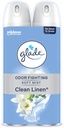 Glade Air Freshener Room Spray, Clean Linen Scent, Odor Fighting to Deliver Long Lasting Freshness, 8 Oz, 2 Count
