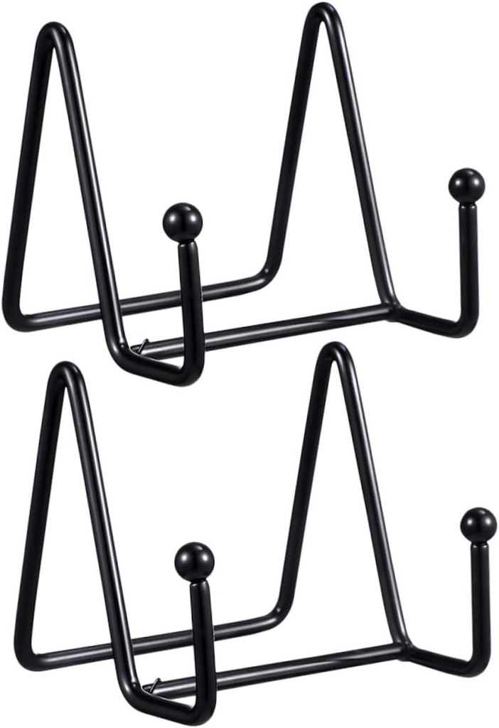 2pcs Versatile Display Stand for Decorative Plates Photos Books Material Sleek Tabletop Holder