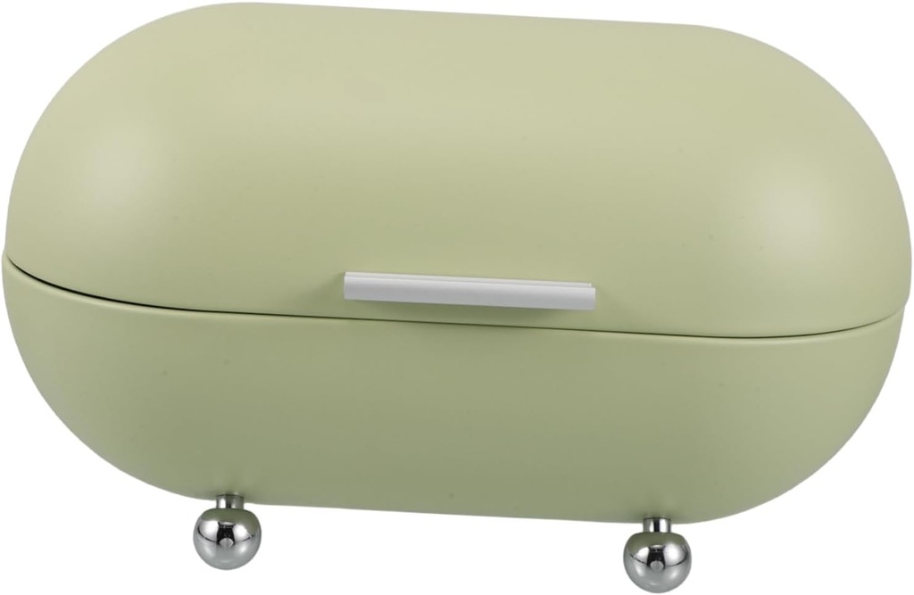 Retro Bread Box for Kitchen Counter Vintage Storage Organizer for Bread Snacks and Masks Generous Capacity and Stylish Design for Home and Office Use