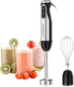 Bonsenkitchen 500W Immersion Hand Blender, 20-Speed & Turbo Mode, 304 Stainless Steel, Perfect for Soup, Smoothie, Puree, Baby Food, Easy Clean & Versatile Use