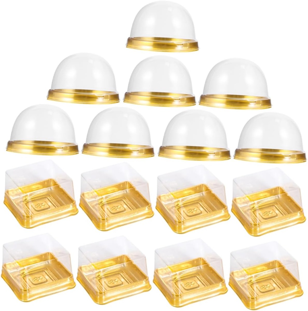 100pcs Blister Boxes Cupcake Carriers Cupcake Boxes Individual Half Dozen Baking Accessories