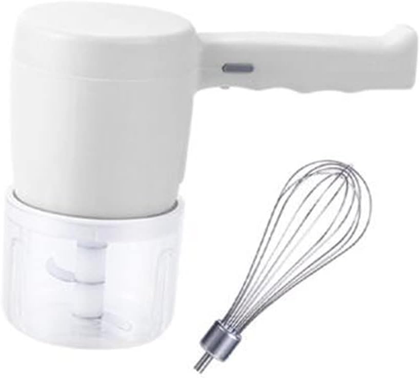 2 in 1 Electric Wireless Whisk Hand Blender Mixer USB Rechargeable with Cup (B (A As the picture shows)