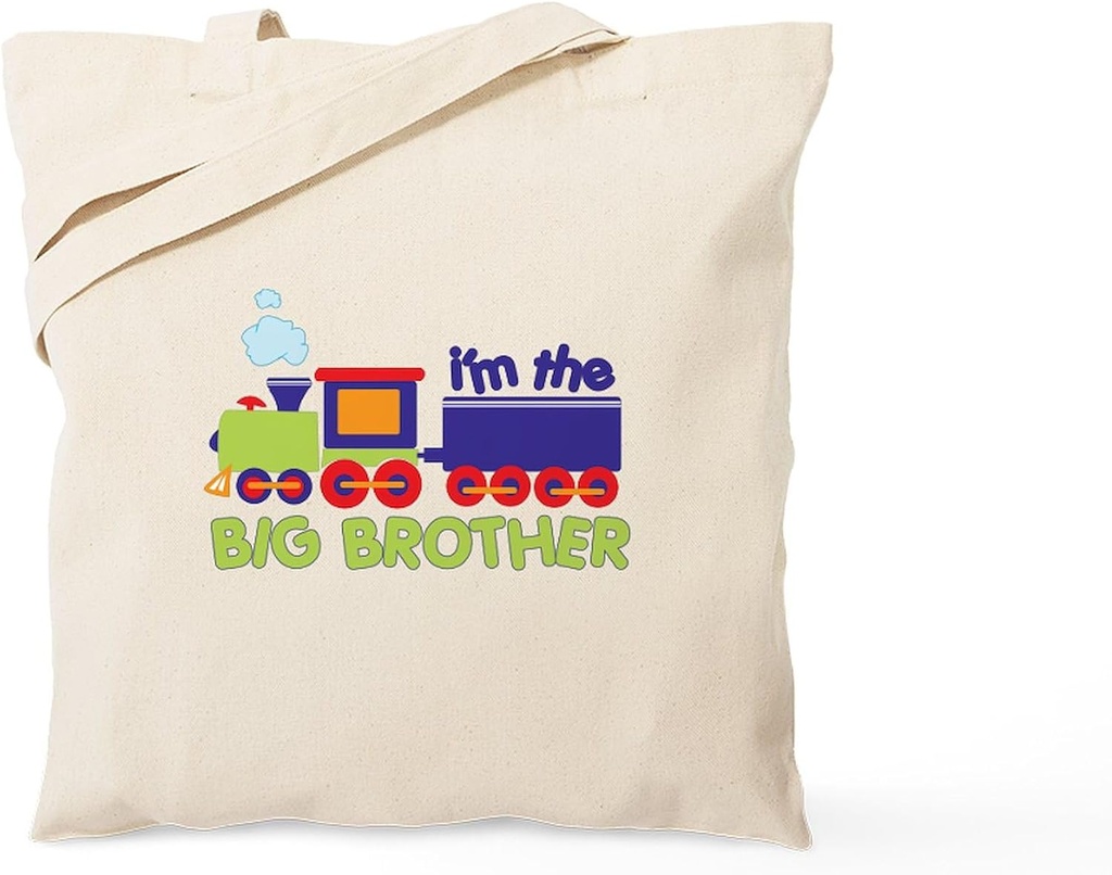 CafePress Train Big Brother T Shirts Tote Bag Natural Canvas Tote Bag, Reusable Shopping Bag
