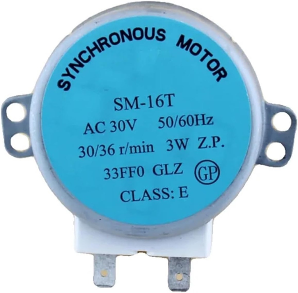 Microwave Synchronous Motor Tray Motor Replacement Spare Parts, Compatible For Galanz, 30V SM-16T AC 30V 3W 58mm 50/60Hz, Microwave Parts