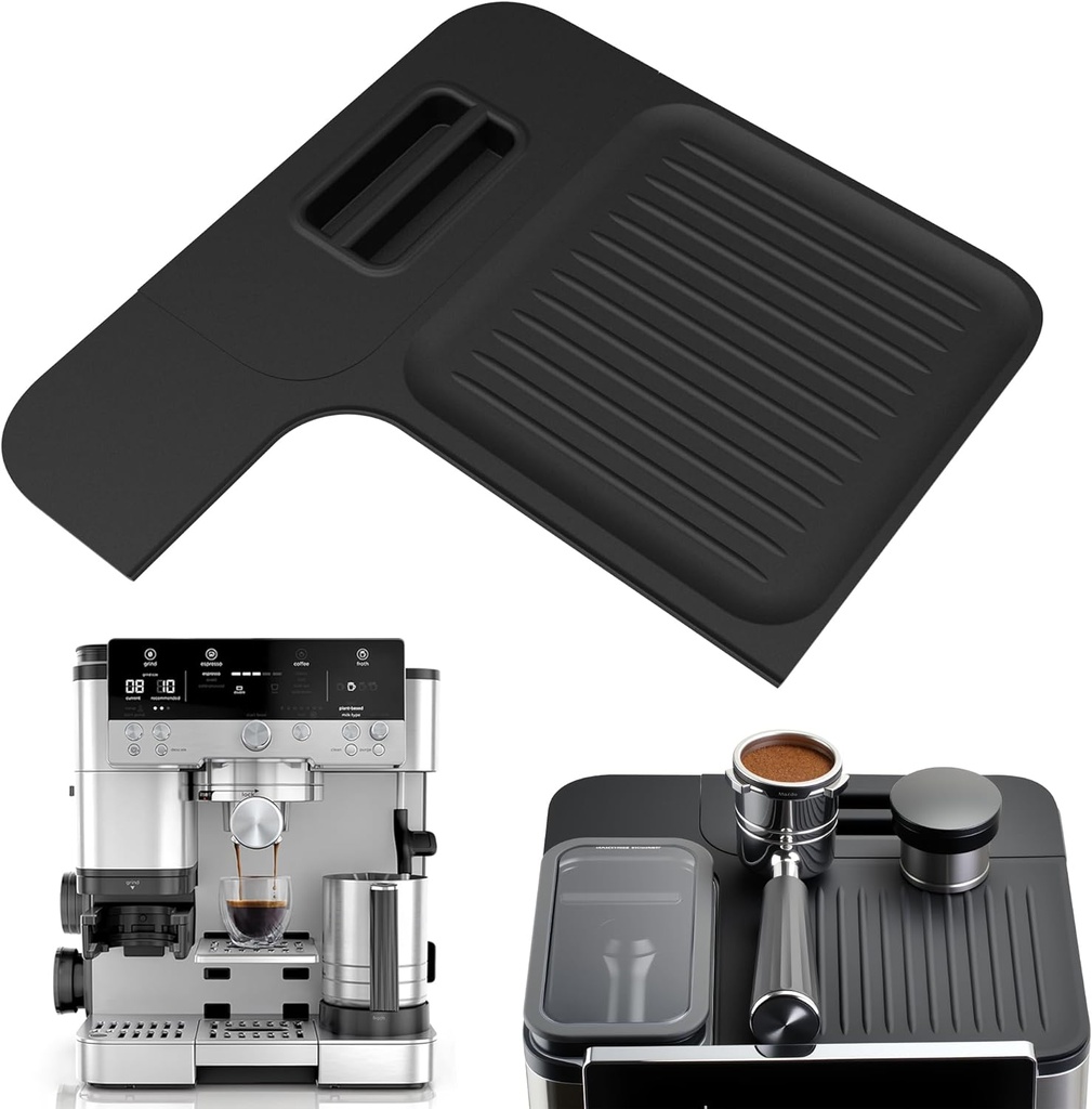 Top Mat Compatible with Ninja Coffee Maker ES701 & ES601, Black Waterproof Espresso Top Mat for Ninja Luxe Cafe Accessories