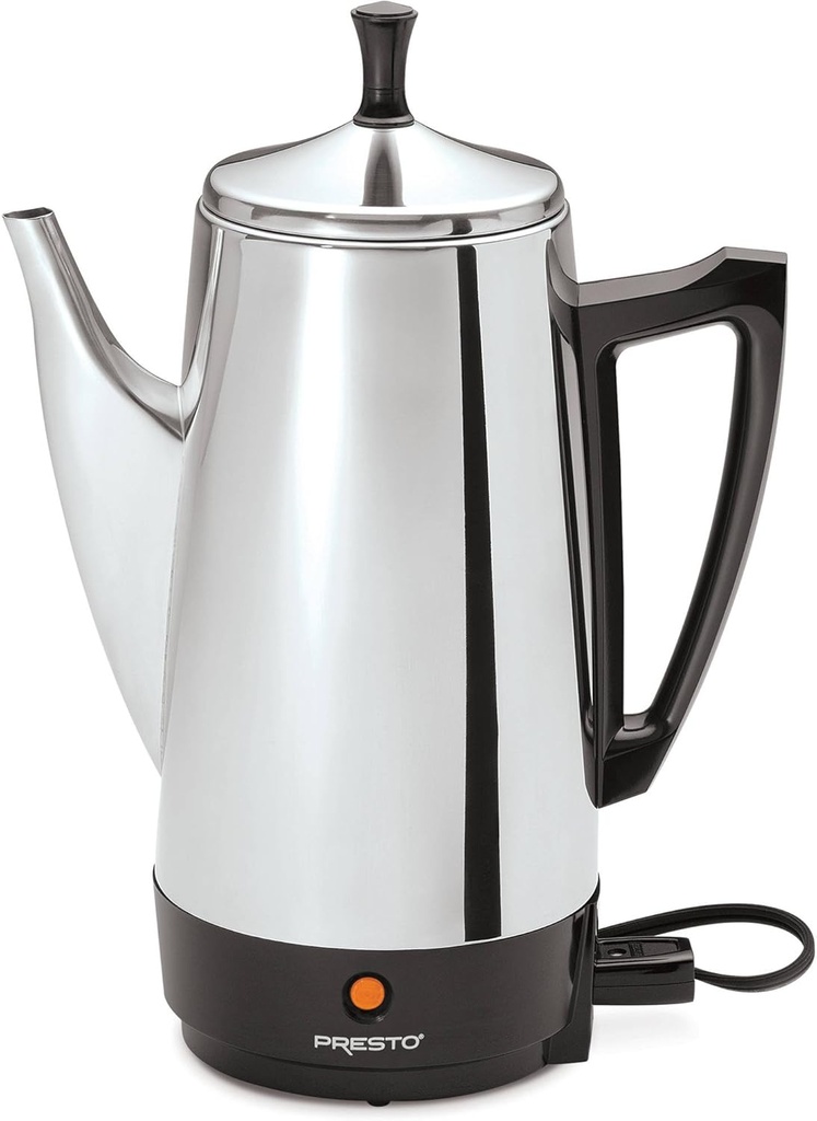 Presto 12-Cup Stainless Steel Coffeemaker