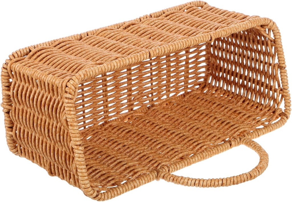221g Hand Woven Wicker Storage Basket Hanging Fruit Basket for Kitchen Wall Decor Rattan Door