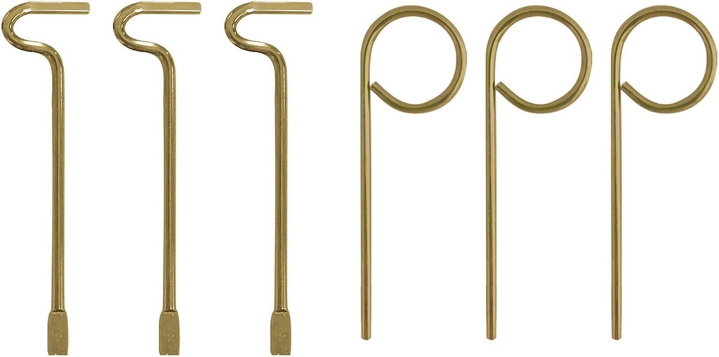 Bathroom/Beddrooom Door Key Emergency Key, Interior Door Key Replacement Solid Key for Interior Door - 6 Pack