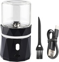 Mini Small Herb Grinder Electric, Spice Crusher With 2inx3.5inches 1.7oz/50ml Glass Jar, Portable Rechargeable Automatic