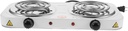 2000w Double Burner Cooktop Stainless Steel Hot Plate with Even Heating Safe Overheating Protection for Kitchen Dorm and Camping Use