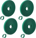 4 Rolls Plant Ties Garden Ties Green Tape, Garden Hook and Loop Green Tapes, Reusable Adjustable Plant Twist Tie for Plant Gardening, Tomato Ties Plant Support (40 Meters)
