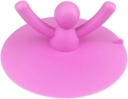 AKOAK 1 Pack Cute Human-Shaped Floor Drain Plug Household Kitchen Toilet Bathroom Shower Waterproof Silicone Sink Plug Bathtub Drain Plug Tool (Pink)