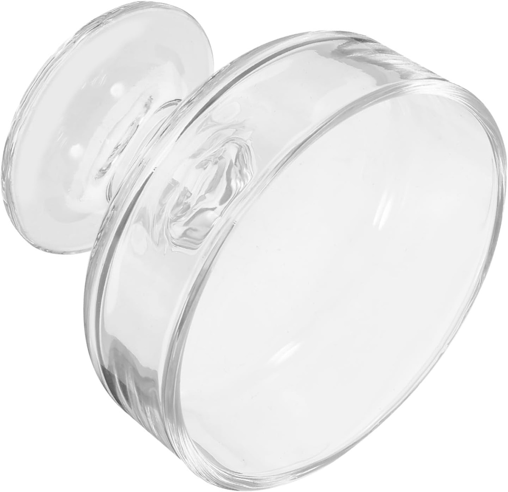 Glass Dessert Bowl with High Base Transparent Footed Ice Cream Cup for Individual Servings Versatile Goblet Glass for Fruit Pudding Snack and Decorative Table Display