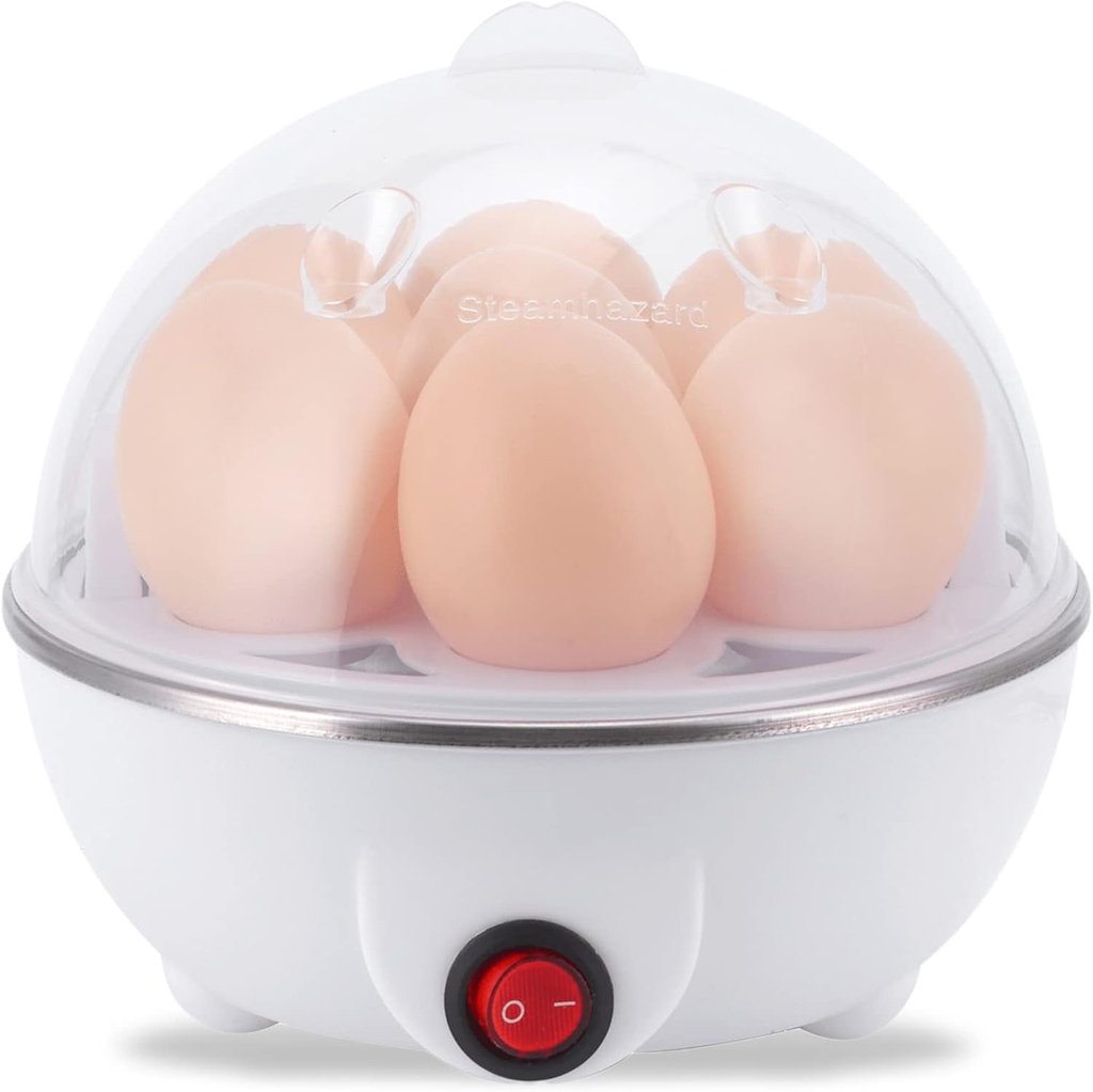 Electric Egg Cooker Boiler Rapid Poacher, 350W Multifunctional Food Vegetable Steamer, Hard, Medium, Soft Boiled Eggs, Commercial Chefs Choice Egg Food Steamer(#1)