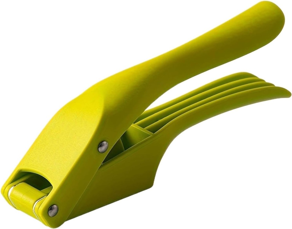 2-in-1 Multifunctional Garlic Press - Easy Grip, Manual Food Processor For Mincing Slicing Durable Plastic Squeezer