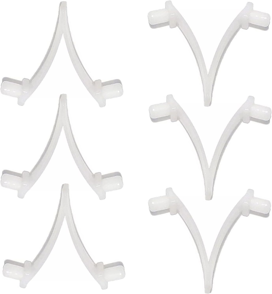 ATIE Butterfly Pool Clips - 6 Pack Attachment Clips for Swimming Pool Brush, Skimmer, Vacuum, Mini Jet Vacuum, Telescopic Pole