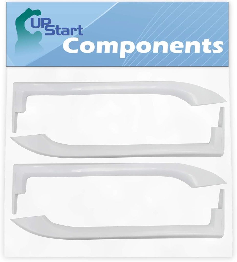 2-Pack 5304486359 Refrigerator Door Handles Set Replacement for Frigidaire NFTR18X4LWD Refrigerator - Compatible with 5304486359 White Door Handles - UpStart Components Brand